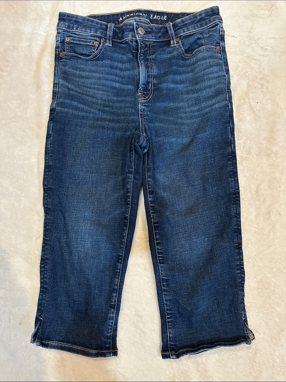 American Eagle Next Level Denim Capri Jeans 10 long